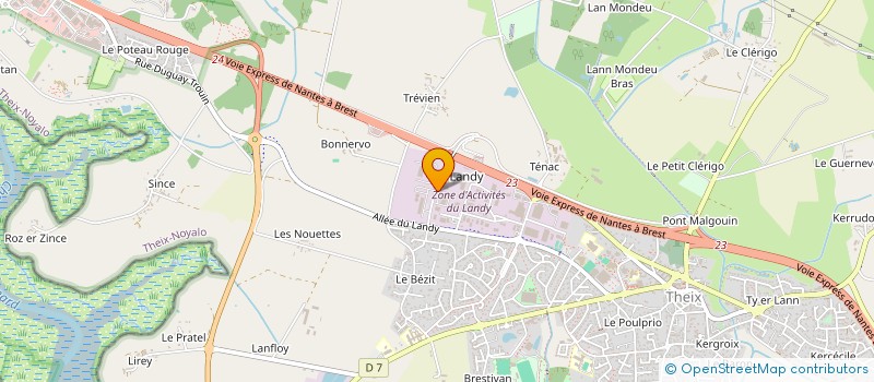 localisation de l'entreprise BFH  THEIX-NOYALO