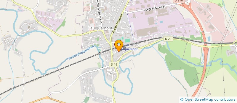 localisation de l'entreprise BFH TELECOM  FAULQUEMONT