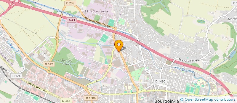 localisation de l'entreprise BFI à BOURGOIN-JALLIEU