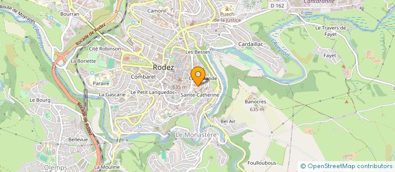 localisation de l'entreprise BFI  RODEZ