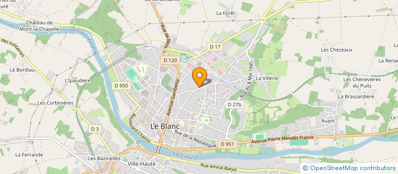 localisation de l'entreprise BFI à LE BLANC