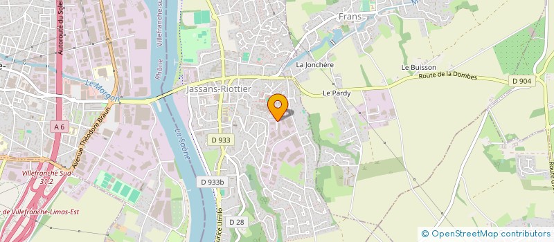 localisation de l'entreprise BFI à JASSANS-RIOTTIER