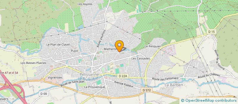 localisation de l'entreprise BFI  PELISSANNE