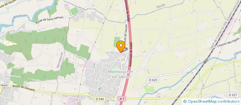 localisation de l'entreprise BFIMMO  MONTBOUCHER-SUR-JABRON