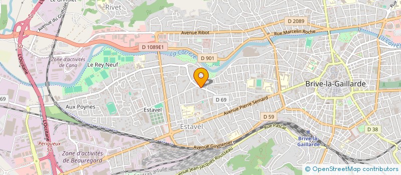 localisation de l'entreprise BFINVEST  BRIVE-LA-GAILLARDE