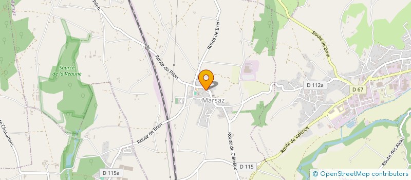 localisation de l'entreprise BFJ  MARSAZ