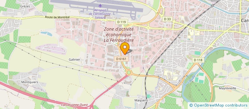 localisation de l'entreprise BFJ à CARCASSONNE