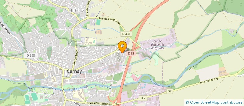 localisation de l'entreprise BFK IMMO  CERNAY