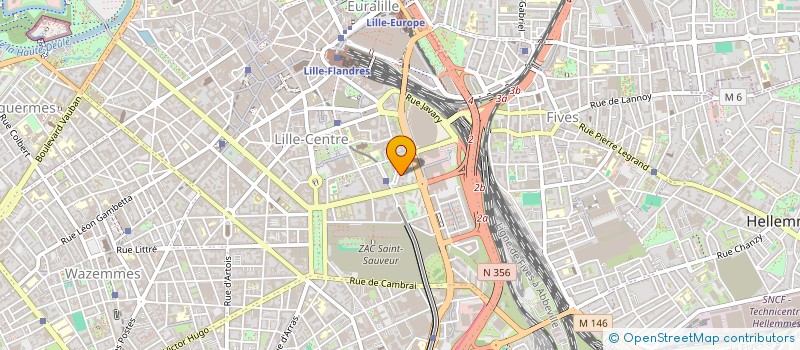 localisation de l'entreprise BFK TRANSPORTS à LILLE