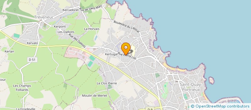 localisation de l'entreprise BFL à SAINT-QUAY-PORTRIEUX