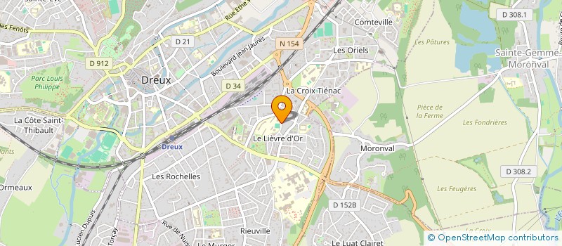 localisation de l'entreprise BFL IMMO à DREUX