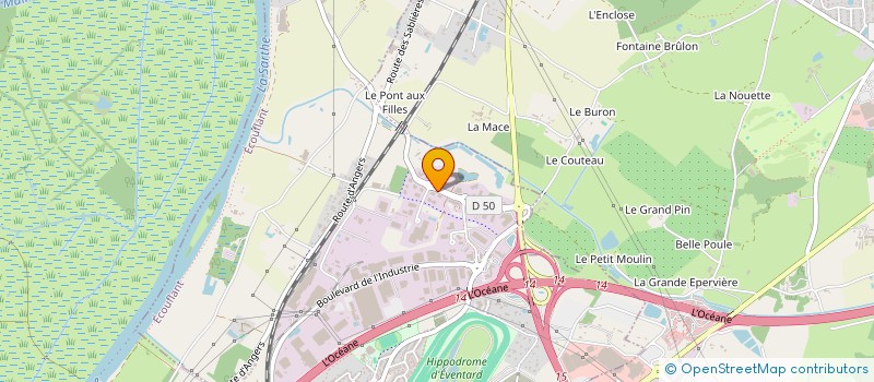 localisation de l'entreprise BFL INTERNATIONAL à SAINTE-GEMMES-SUR-LOIRE