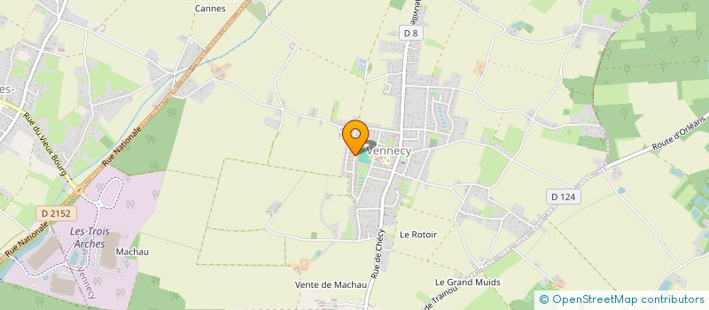 localisation de l'entreprise BFL45 à VENNECY