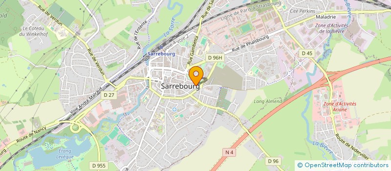 localisation de l'entreprise BFLE à SARREBOURG