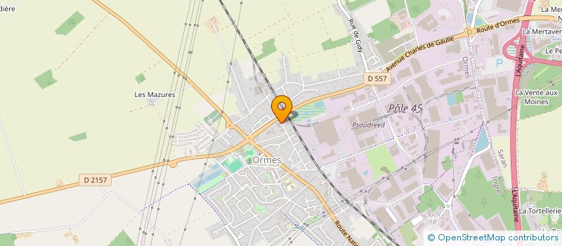 localisation de l'entreprise BFLM à ORMES