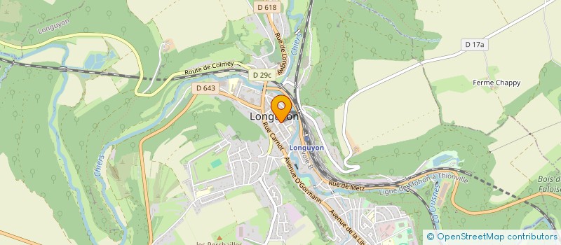 localisation de l'entreprise BFLR  LONGUYON