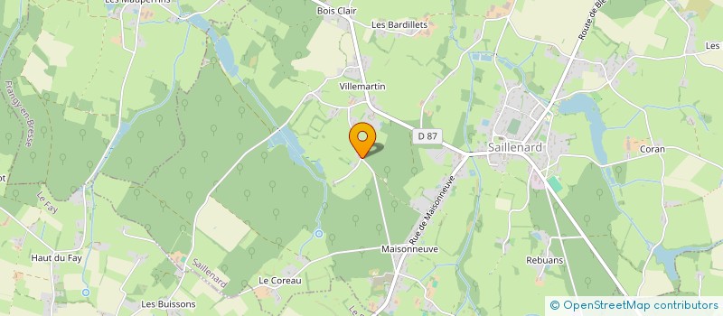 localisation de l'entreprise BFLR  SAILLENARD