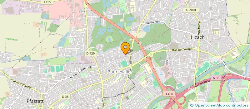 localisation de l'entreprise BFM  KINGERSHEIM