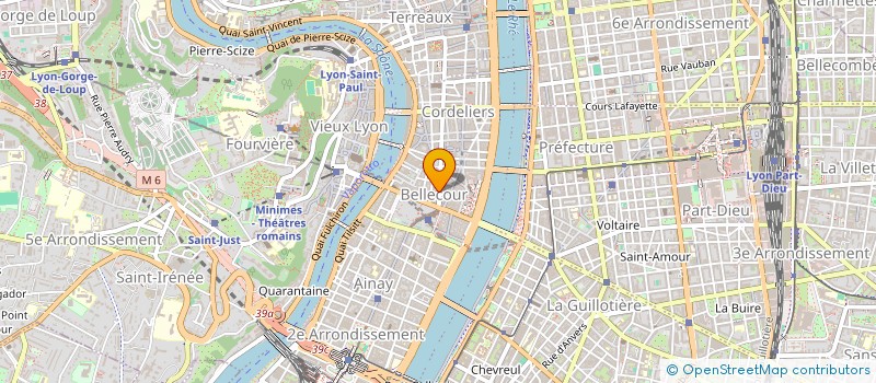 localisation de l'entreprise BFM  LYON