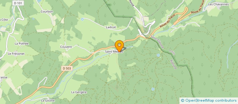 localisation de l'entreprise BFM  RIOTORD