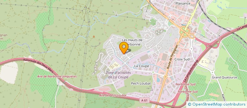 localisation de l'entreprise BFM à NARBONNE