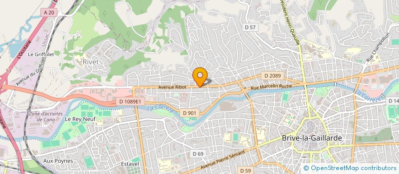 localisation de l'entreprise BFM AGENCEMENT  BRIVE-LA-GAILLARDE