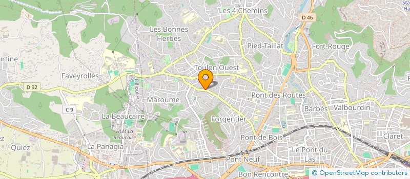 localisation de l'entreprise BFM BATIMENT  TOULON