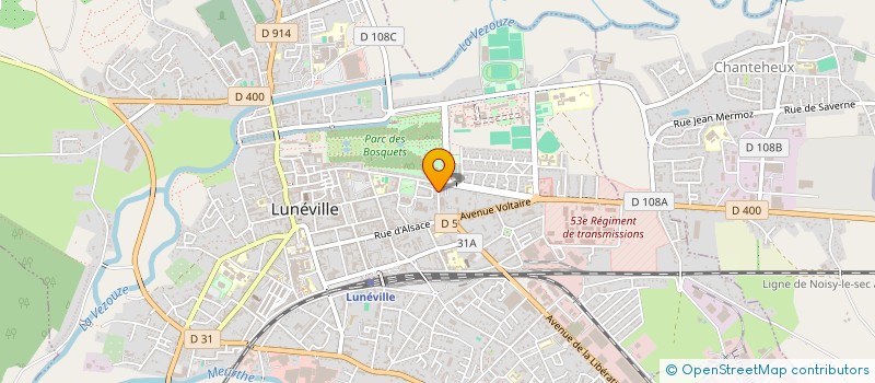 localisation de l'entreprise BFM ENERGIES  LUNEVILLE