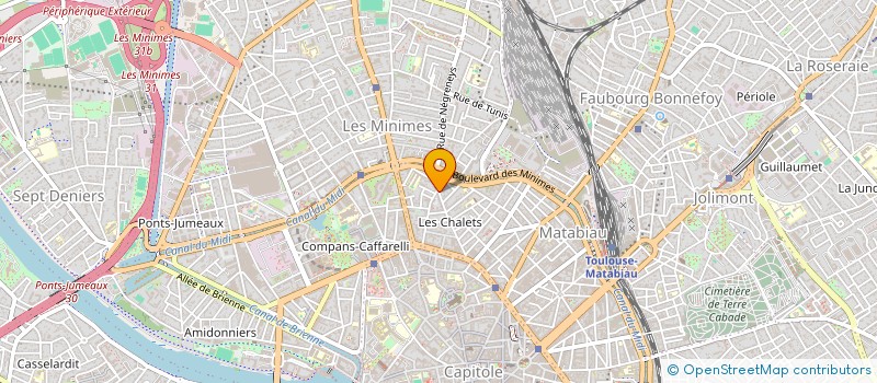 localisation de l'entreprise BFM INVEST à TOULOUSE