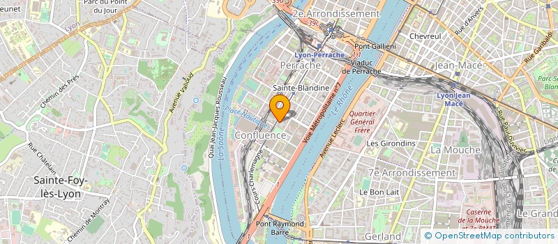 localisation de l'entreprise BFM LYON METROPOLE  LYON