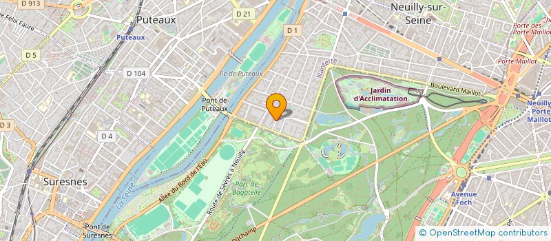 localisation de l'entreprise BFM ORTHO à NEUILLY-SUR-SEINE