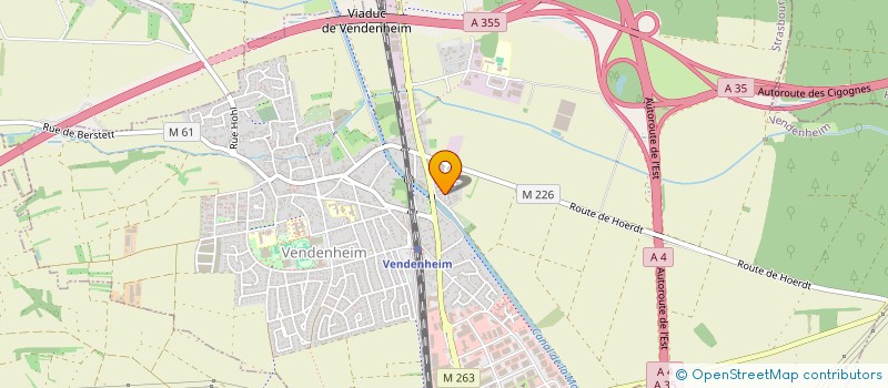 localisation de l'entreprise BFM - PROSERV  VENDENHEIM