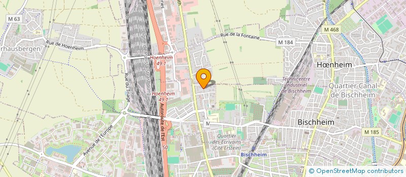 localisation de l'entreprise BFM TAXI à BISCHHEIM