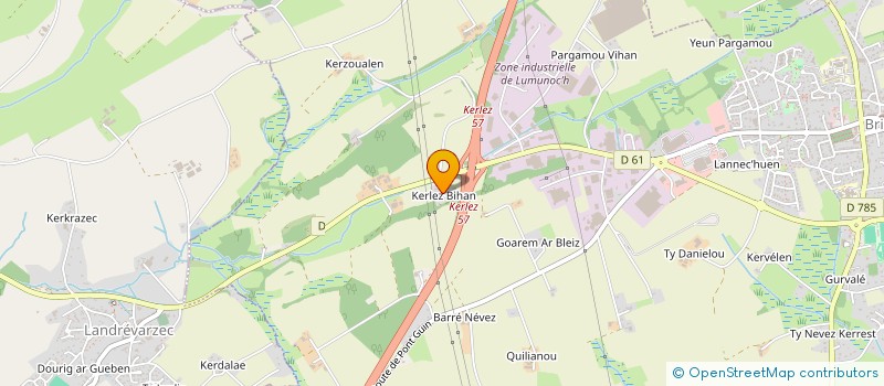 localisation de l'entreprise BFMA  BRIEC