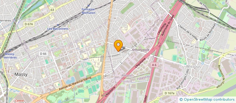 localisation de l'entreprise BFMIS à ANTONY