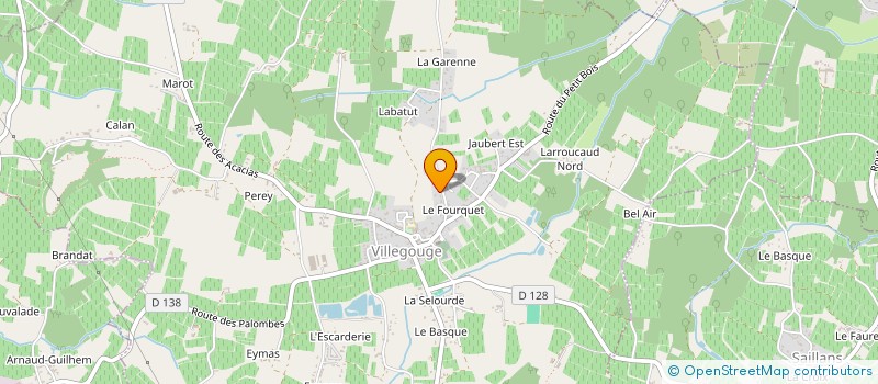 localisation de l'entreprise BFMR  VILLEGOUGE