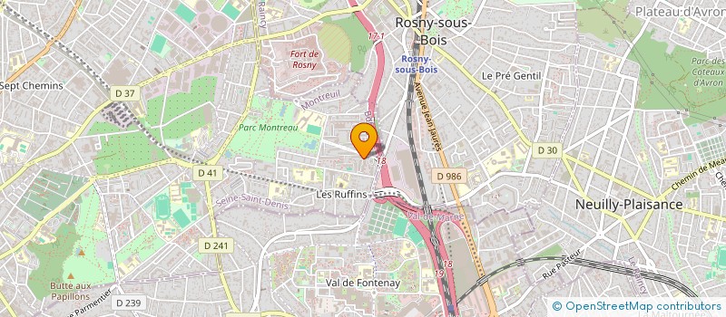 localisation de l'entreprise BFMS à MONTREUIL