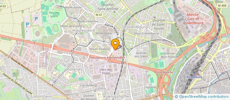 localisation de l'entreprise BFN CONSTRUCTION à STRASBOURG