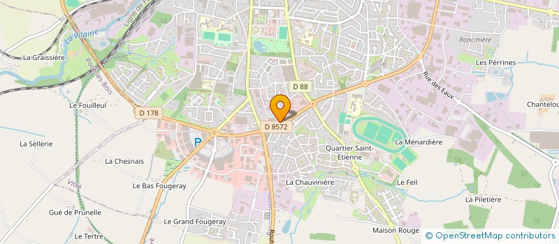 localisation de l'entreprise BFOV à VITRE