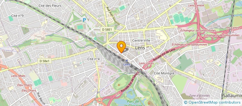 localisation de l'entreprise BFP  LENS