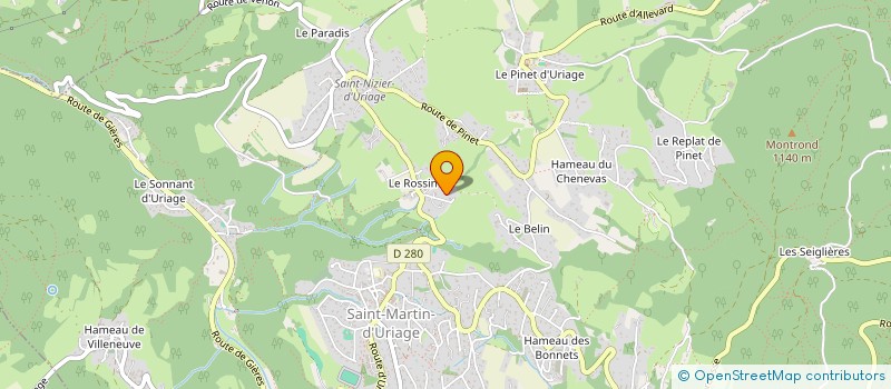 localisation de l'entreprise BFP  SAINT-MARTIN-D'URIAGE