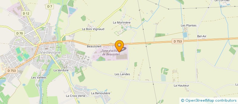 localisation de l'entreprise BFP EBENISTERIE à VIEILLEVIGNE