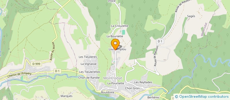 localisation de l'entreprise BFP ELECTRONIQUE  MONTRODAT