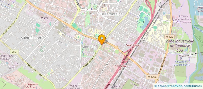 localisation de l'entreprise BFP INVEST à TOULOUSE