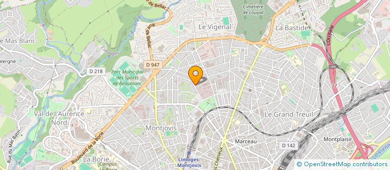 localisation de l'entreprise BFPI à LIMOGES