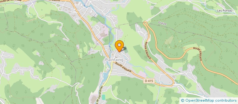 localisation de l'entreprise BFR  PLAINFAING