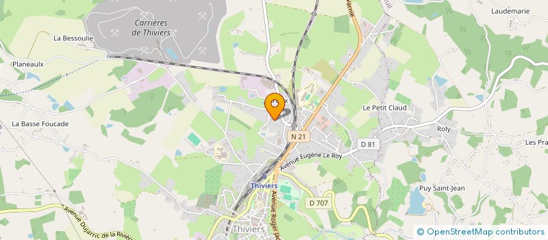 localisation de l'entreprise BFR  THIVIERS