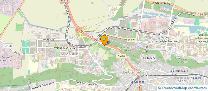 localisation de l'entreprise BFR CONSEIL à ORSAY