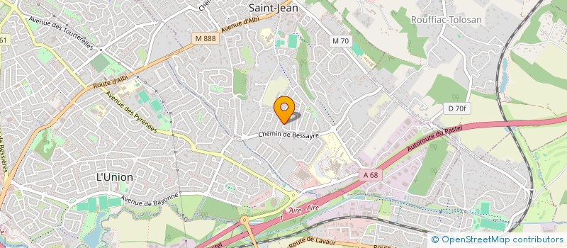 localisation de l'entreprise BFR TP à SAINT-JEAN