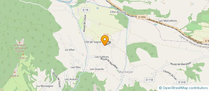 localisation de l'entreprise BFR TRANSPORT  MANTEYER